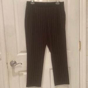 H&M Burgundy Navy Blue Striped Pants